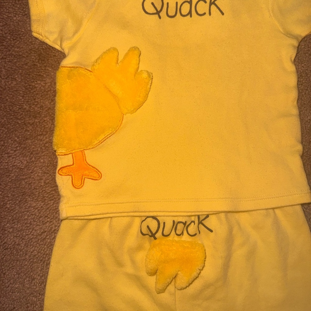 Mud Pie Yellow Baby Top with Duckling Theme - Picture 7 of 9